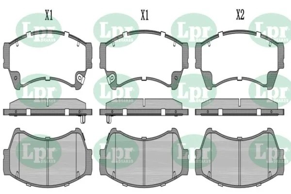 Колодки передние MAZDA 6 (GH) 05P1413 05P1413 LPR