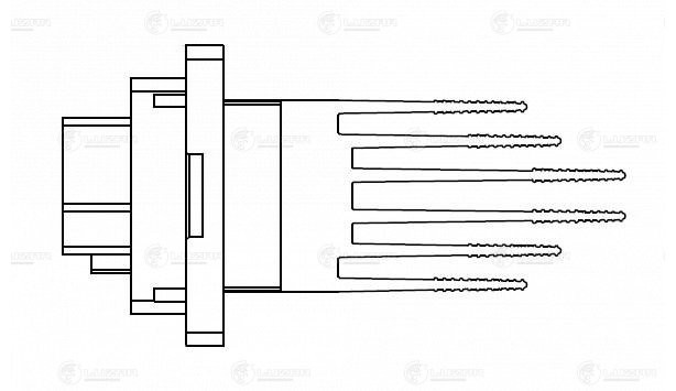 Резистор э/вент. отоп. для а/м Hyundai Elantra (HD) (06-)/KIA Ceed (07-) LFR 0807 LUZAR