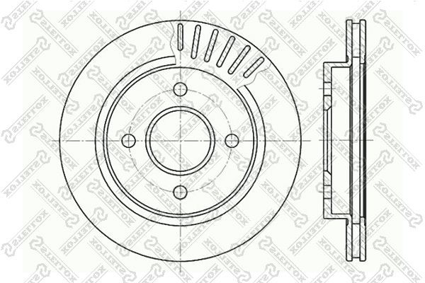 диск тормозной задний!\ Ford Mondeo/Scorpio all 93> 6020-2535V-SX STELLOX