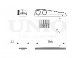 Радиатор отопителя RAD-20033 UNIO