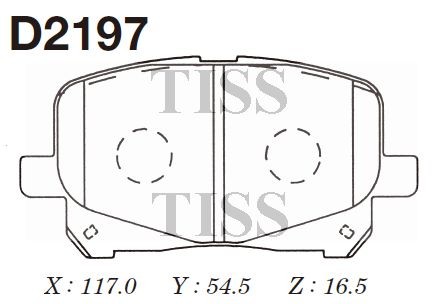 Колодки тормозные дисковые Toyota Camry 96- D2197 D2197 MK KASHIYAMA
