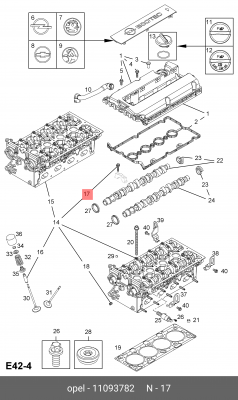 Винт OPEL OE 11093782 GENERAL MOTORS