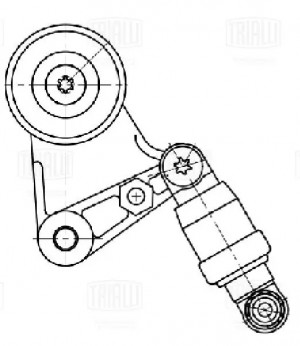 Ролик привод. ремня для а/м Nissan Patrol (97-) 3.0d (с натяж. мех.) (CM 5500) CM5500 TRIALLI