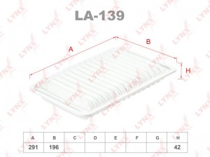 TOYOTA CAMRY V40 (2006-2011) 2.4 LA-139 LYNXAUTO