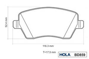 NISSAN/RENAULT/LADA LOGAN MCV/ LARGUS c тормозной системой TRW BD859 HOLA
