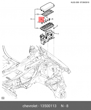 Реле OPEL OE 13500113 GENERAL MOTORS