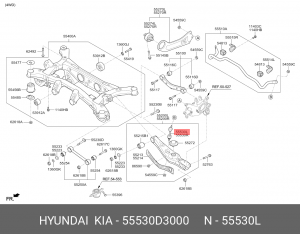 тяга стабилизатора заднего!\ Hyundai Tucson 15> 55530D3000 HYUNDAI
