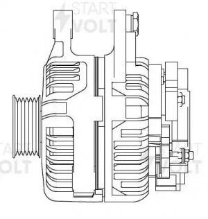Генератор 80A LG 1968 START VOLT