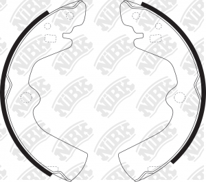 Колодки тормозные HYUNDAI Sonata (-98) задние барабанные (4шт.) NIBK FN1170 NIBK
