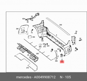 MERCEDES BENZ SPRINTER (2006>) A 004 990 87 12 MERCEDES BENZ