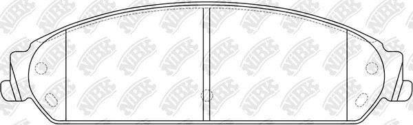 Колодки тормозные CHRYSLER 300C (04-) передние (4шт.) NIBK PN0421 NIBK
