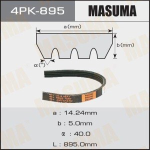 ремень поликлиновый! 4PK895\ 4PK-895 MASUMA