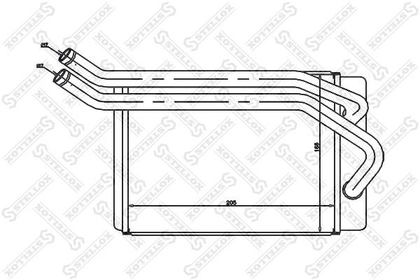 радиатор печки!\ Hyundai SantaFe 2.0/2.2/2.4/2.7 00> 10-35131-SX STELLOX