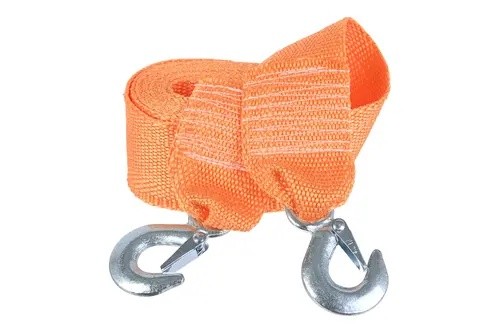 трос буксировочный! лента, 12т, 5м, с крюками, с сумкой\ BRX0080025 BRIX