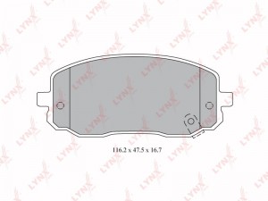 колодки дисковые передние!\ Hyundai i10 08-17, KIA Picanto 1.0-1.2/1.1D 04> BD-4409 LYNXAUTO