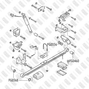 сайлентблок стремянки!\ Ford Transit 06> FG0356 FIXAR