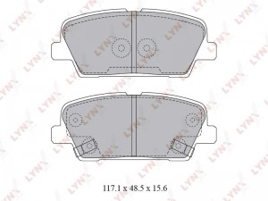 Колодки тормозные дисковые задние BD-3623 LYNXAUTO