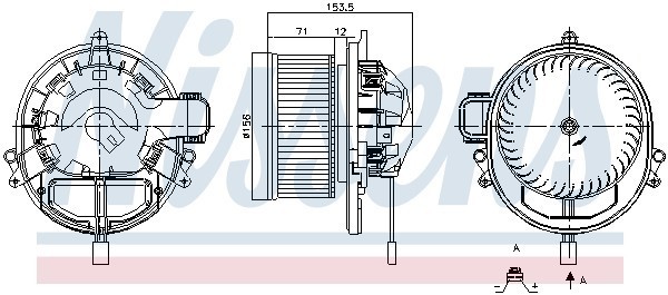 Вентилятор отопителя Nissens 87431 NISSENS 87431 NISSENS