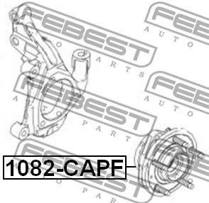 Ступица в сборе передняя CHEVROLET CAPTIVA (C100) 2007- 1082-CAPF 1082-CAPF FEBEST