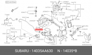 ПРОКЛАДКА ВПУСКНОГО КОЛЛЕКТОРА 14035AA630 14035-AA630 14035AA630 SUBARU