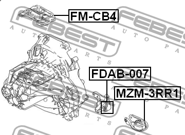 Сайлентблок FDAB-007 FDAB-007 FEBEST