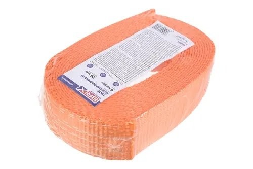 трос буксировочный! лента, 20т, 6м, с петлями\ BRX0080024 BRIX