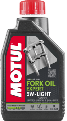 Масло для мотовилок и амортизаторов FORK OIL EXPERT LIGHT 5W п/синт.1л MOTUL 105929 MOTUL