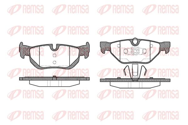 1145 00 колодки дисковые з.\ BMW E87 2.0i/2.0D 04> 114500 REMSA