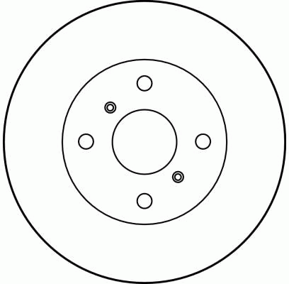 Диск тормозной передний TOYOTA COROLLA (E9, E10) DF1423 DF1423 TRW