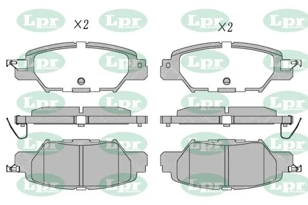 Колодки тормозные MAZDA CX-5 14- задние 05P2069 05P2069 LPR