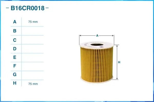 Фильтр масляный элемент B16CR0018 B16CR0018 CWORKS