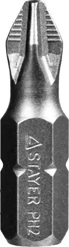 Набор бит 1/4" PH2 25мм 10 предмета в блистере STAYER 2620122510Z01 STAYER