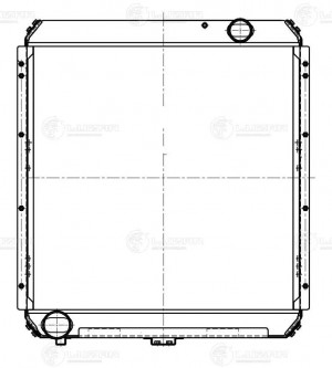 Радиатор водяного охлаждения КАМАЗ 54115 алюмин. (Heavy Duty) (повышенная теплоо LRC 07150 LUZAR