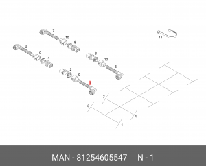 Кабельная линия MAN 81254605547 MAN