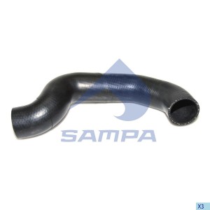 Патрубок MAN F2000 системы охлаждения верхний (58х58мм) SAMPA 020481 SAMPA