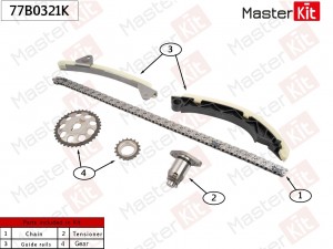 Комплект цепи ГРМ LIFAN LFB479Q1 Masterkit 77B0321K MASTER KIT
