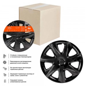 Колпаки колесные 16 Джой, черный глянец, карбон, компл. 2 шт. (AWCC-16-38) AWCC-16-38 AIRLINE