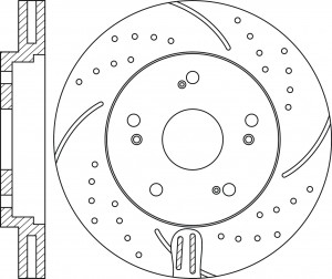 Диск тормозной Performance HONDA CR-V 2007 RN1243DSET RN1243DSET NIBK