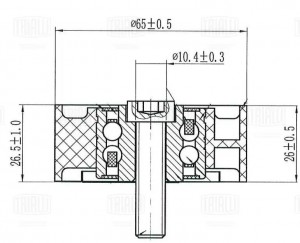 Ролик ГРМ Chevrolet Captiva (06-) 2.0d (опор.) (CM 6483) CM 6483 TRIALLI