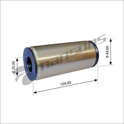 сайлентблок рессоры !(мр) d20xd44.6x97/104mm \RVI Manager/Maxter/Premium 800514 MANSONS