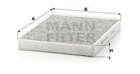 VW TOUAREG/ T5/ PORSCHE CAYENNE (2003>) УГОЛЬНЫЙ CUK2842 MANN FILTER