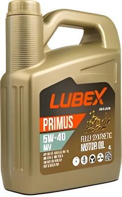 Масло моторное LUBEX PRIMUS MV CF/SN A3/B4 5W40 синт.4л L034-1325-0404 LUBEX