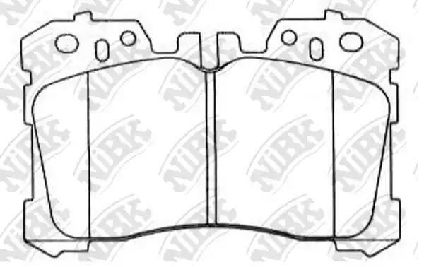 Колодки тормозные дисковые LEXUS LS460-600 06-  PN1833 PN1833 NIBK