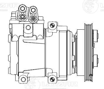 Компрессор кондиц. для а/м Hyundai Getz (02-) LCAC 0814 LUZAR