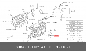 ГИДРОКЛАПАН 11821-AA660 11821AA660 SUBARU