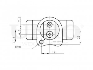 Цилиндр тормозной колесный BRC-20504 UNIO
