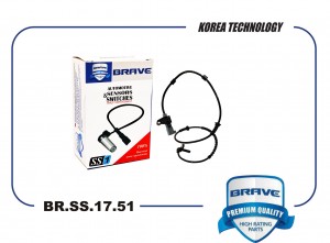 Датчик ABS передний левый 94544449 BR.SS.17.51 Chevrolet Aveo T300 11-, Cobalt 1 BR.SS.17.51 BRAVE