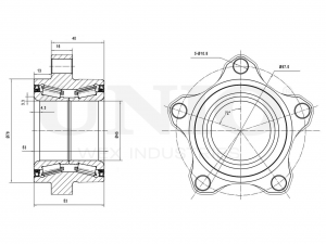 Ступица передняя (без ABS) HUB-20030 UNIO