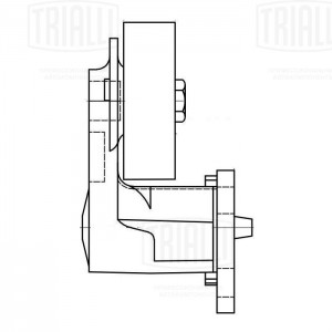 Ролик приводного ремня компрессора с натяжным механизмом CM 5106 TRIALLI