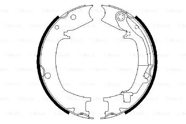 Колодки тормозные HYUNDAI Elantra (06-) стояночного тормоза (4шт.) BOSCH 0 986 487 711 BOSCH